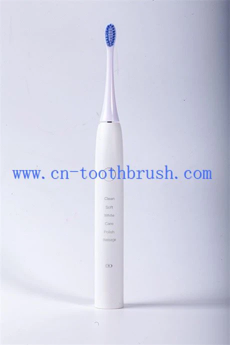 White Soft Sonic Electric Toothbrush With Wireless Charger